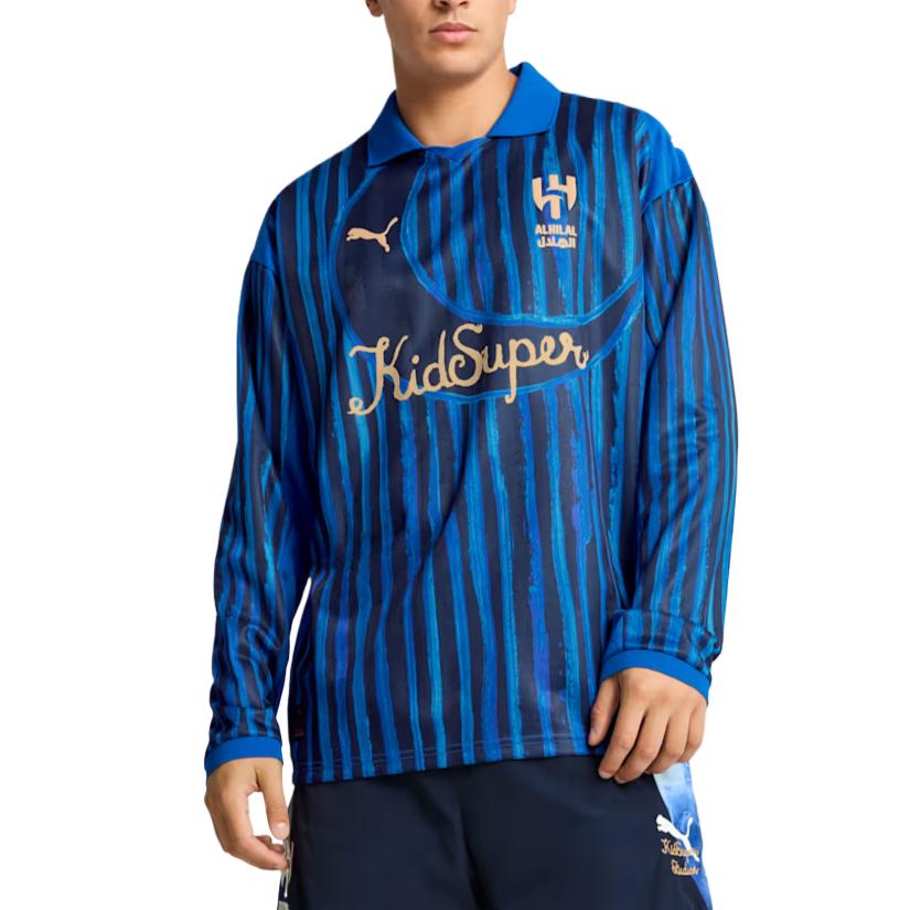 Puma Kidsuper Ahsfc Модная Удобная Мягкая Рубашка с Длинным Рукавом Мужские рубашки 60684914