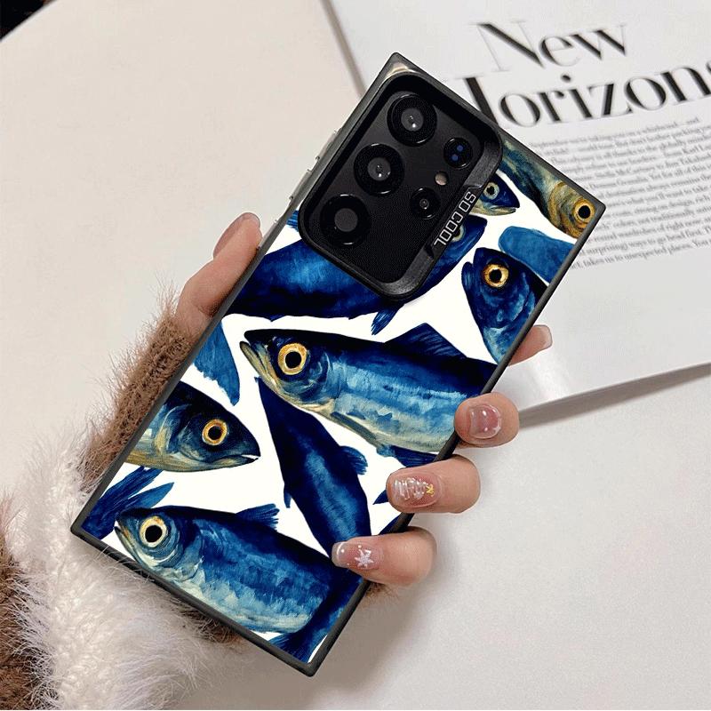 Скидка Соленая Рыба Ударопрочный Чехол для Телефона для Samsung Galaxy S26 Edge S25 Ultra S24 FE S23 Plus S21 Чехол Противоударный Fundas