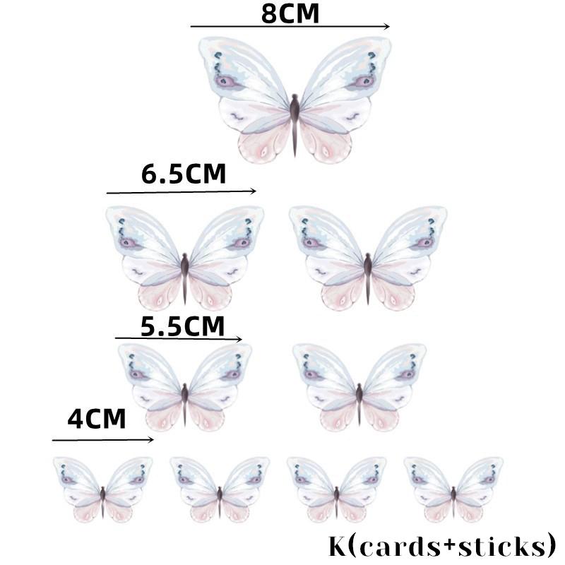 9/10 шт. золотые розовые фиолетовые бабочки для украшения торта, свадьбы, дня рождения, десерта, кекса, 3D-материала в виде бабочки, сделай сам, сувениры для вечеринки