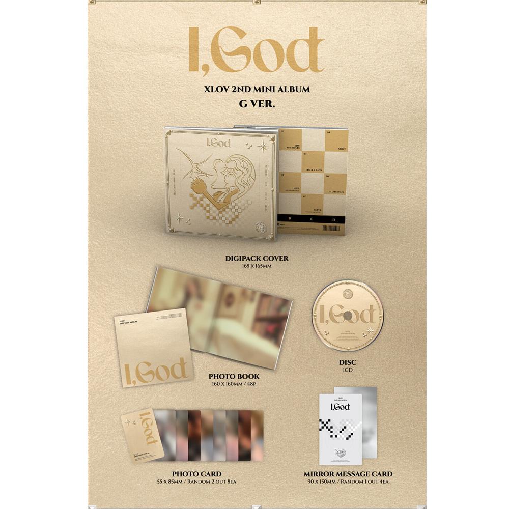 [Предзаказ] XLOV I,God Kpop Альбом CD Фотокарточка Официальный Набор из 4 Версий