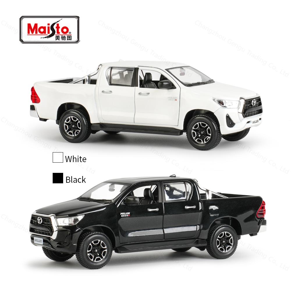 Майсто 1:27 Toyota Hilux Статические литые модели автомобилей Коллекционные игрушечные модели автомобилей