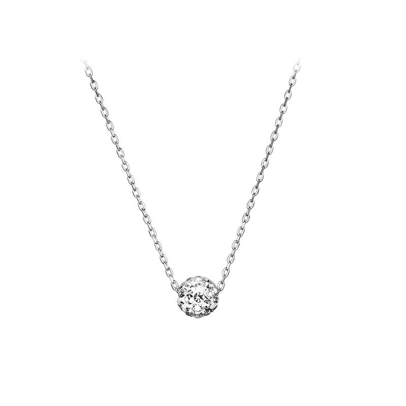 Круглое колье с бриллиантами-вспышками, женское, дизайн ниши, легкая роскошь, универсальная летняя цепочка на ключицу, простой подарок для девушки