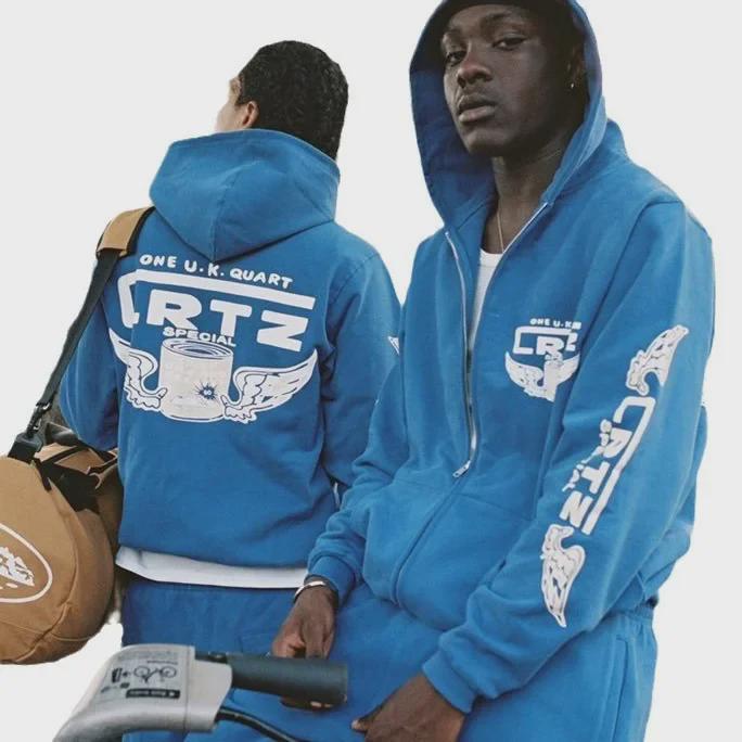 Мужской спортивный костюм Alcatraz Y2K Cap Suit - цельная рубашка с принтом Street Devil