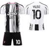 2025-26 Домашняя черно-белая футболка Ювентуса №7 Кьеза №9 Костич Футбольные майки