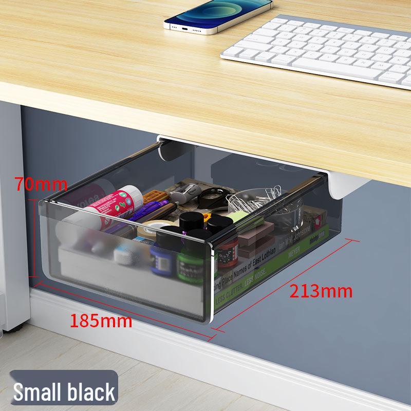 Невидимый органайзер под стол: Ящик без сверления для офисных канцелярских принадлежностей