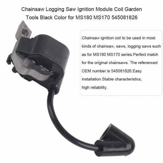 Бензопила, пила, модуль зажигания, катушка, садовые инструменты, черный цвет для MS180 MS170 
