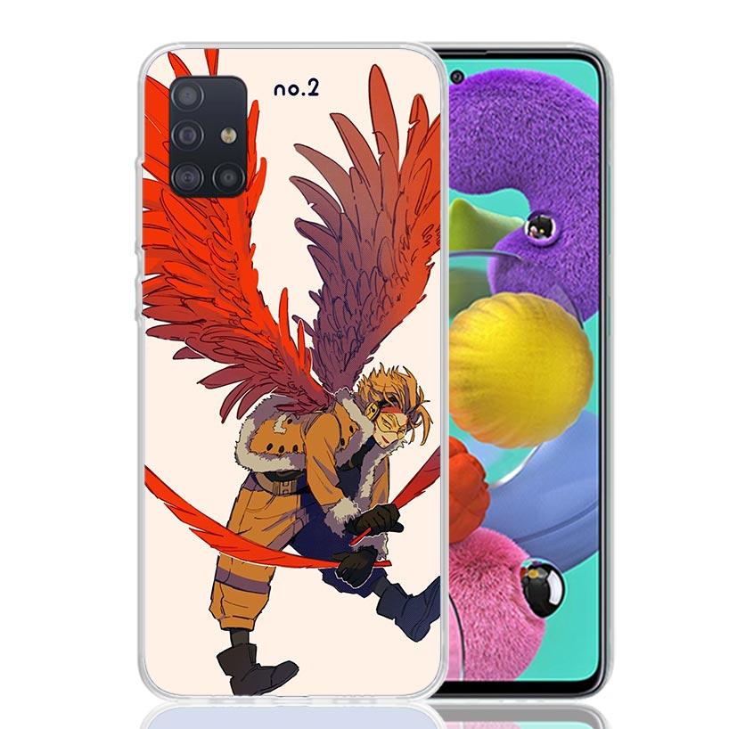 Чехол для телефона Hawks MHA My Hero A-Academy для Samsung Galaxy A52 A32 A22 A12 A02S A50S A30S A51 A31 AA71 Note 20 Ultra 10 S10 Plus