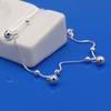 Fashion Cute 100 %925 Sterling Silver Bell Pendant Anklets Women Summer Beach Barefoot Sandals Bracelet On The Leg Foot Jewelry