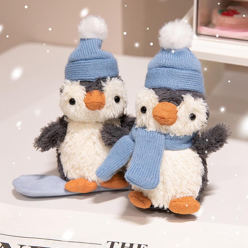 Rose White Dog Doll Skateboard Penguin Plush Toy Peanut Pendant Fun Doll Children's Gift