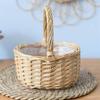 Basket Container Exquisite Workmanship Multi-purpose Rattan Fruit Food Plant Storage Flower Basket for Home