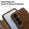 Для Samsung Galaxy S25 Магнитный чехол с RFID-блокировкой и держателем для карт, Кожаная крышка для телефона