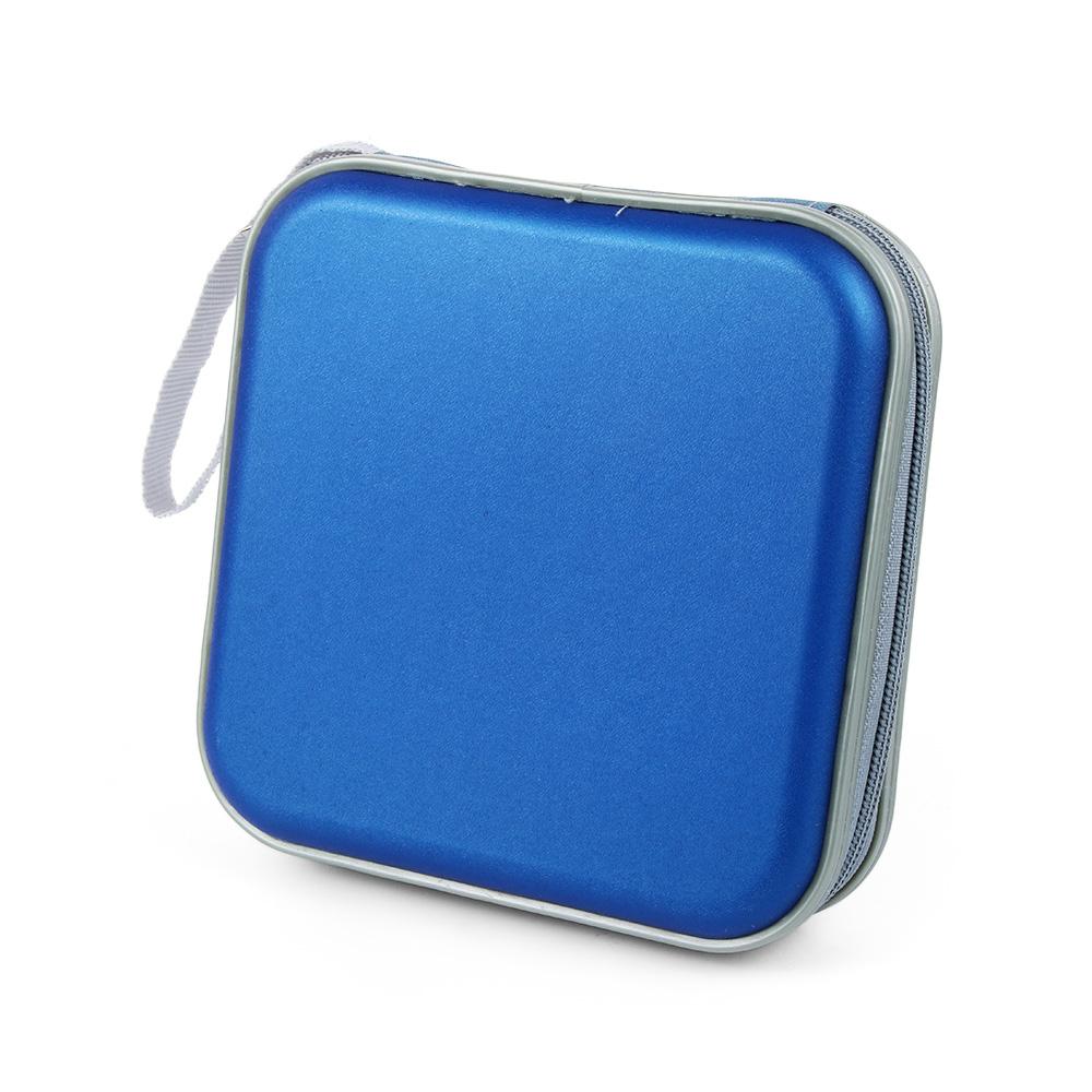 Портативный кошелек-альбом для 40 дисков, держатель, хранилище, карман, двусторонний органайзер, чехол для CD/DVD