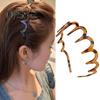 2Pcs Hair Hoop Large Wave Shape Plastic Hair Comb M-Shaped Comfortable Non-Slip Headband Hair Accessories