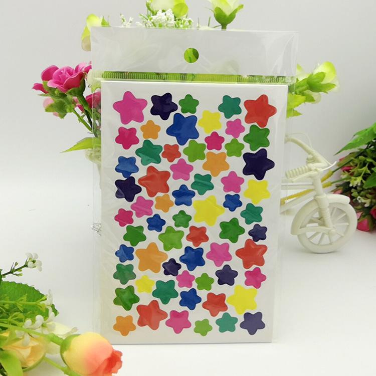 5/10 Sheets Glitter Star Stickers for Kids School Teacher Reward Sticker Cute Gifts Party Decor Business Label Scrapbooking Sticker