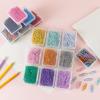 50PCS Creative Metal Paper Clips Colored Binder Clamps File Holder Bookmark Clip  Binding
