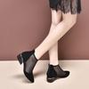 Женская обувь 2025 весна новая низкий каблук сетчатые ботинки черный острый носок зарубежный стиль задняя молния сетчатые лоферы модная женская обувь