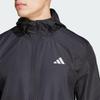 adidas Куртка Gym+ с капюшоном и логотипом на молнии с длинным рукавом, мужская верхняя одежда, черная IN5838