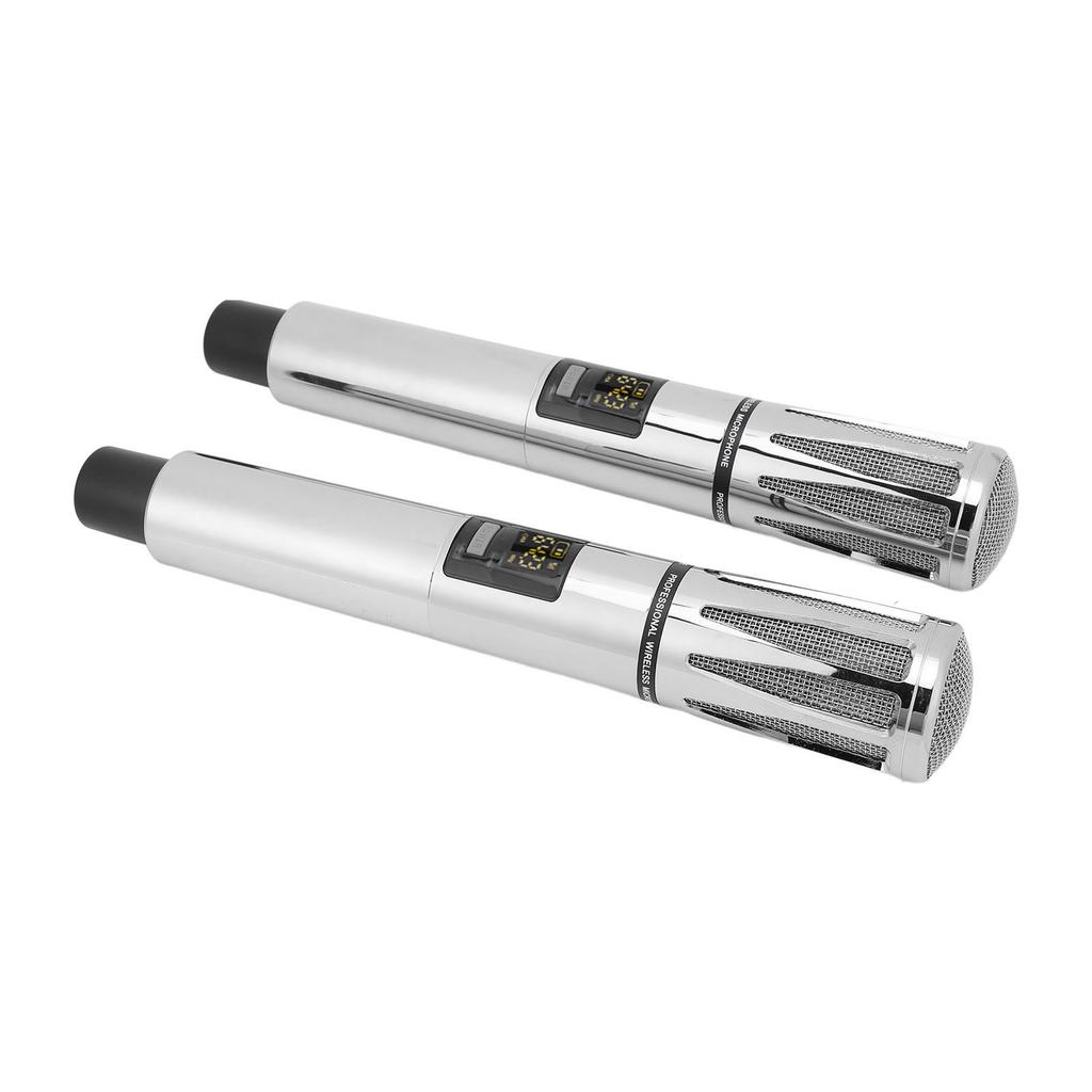 Беспроводной микрофон UHF Dual Handheld Wireless Dynamic микрофонная система с приемником для караоке-речи