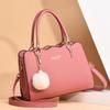 Yogodlns Large Capacity Women Top Handle Bags Fashion Middle Age Mom's Bag Single Shoulder Crossbody Bag PU Leather Hairball Handbag