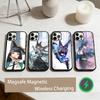 Чехол для телефона Zenless Zone Zero Мияби Хосими Для iPhone 17, 16, 15, 14, 13, 12, 11 Plus, Pro Max Магнитный Для Magsafe Беспроводная Зарядка