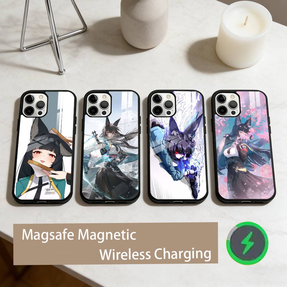 Чехол для телефона Zenless Zone Zero Мияби Хосими Для iPhone 17, 16, 15, 14, 13, 12, 11 Plus, Pro Max Магнитный Для Magsafe Беспроводная Зарядка