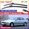 Дворники Передние Щетки Стеклоочистителя Для BMW 5 Серии E39 525i 528i 530i 540i M5 1995-2003 Лобовое Стекло Оконные Щетки Дождевые 26"+22"