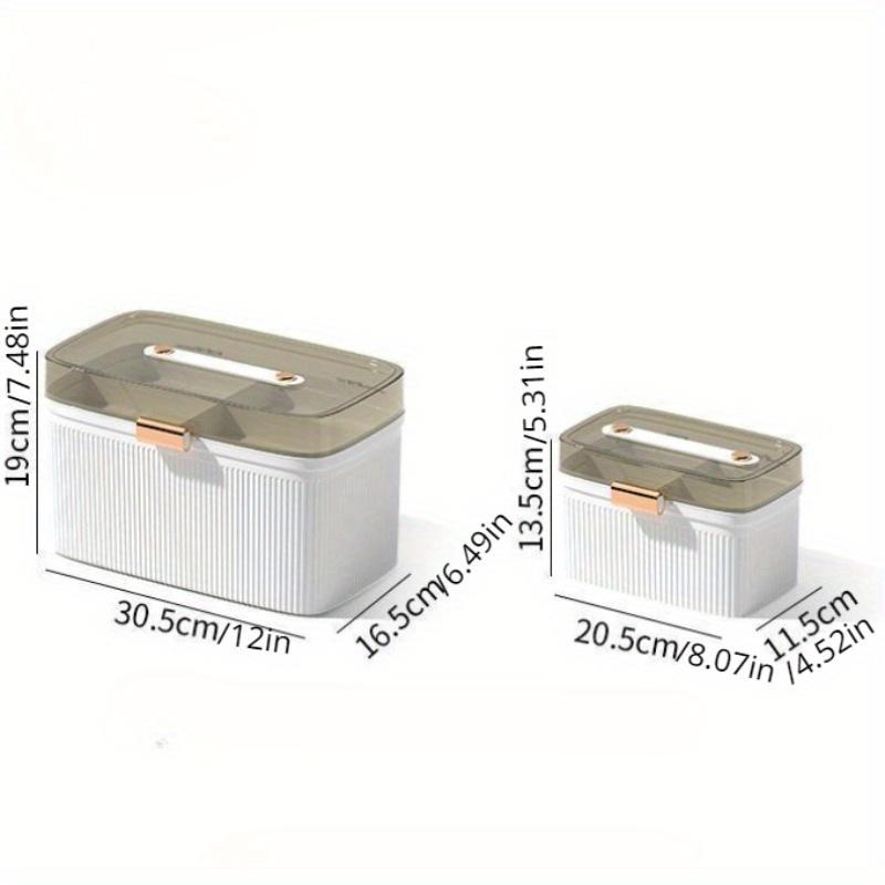 Portable Medicine Storage Box With Handle Multifunctional Leakproof Pill Organizer Large Capacity Medicine Storage Box