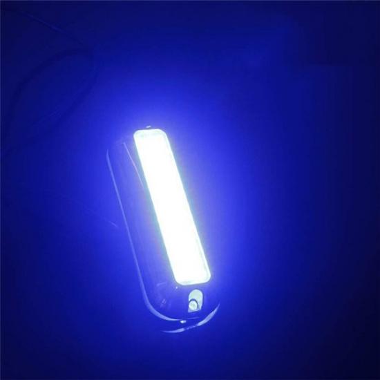3.5inch 12V Blue LED Underwater Pontoon Marine Stainless Steel light Universal