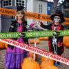 Halloween Warning Tape Caution Barrier Festival Warning Streamer Spooky Party Haunted House Outdoor Porch Yard Halloween Decoration Supplies