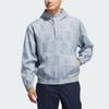 adidas Go-To Анорак с узором и принтом, на молнии, с капюшоном, спортивная куртка для гольфа, мужские куртки, темно-синие IS1052