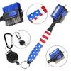 Golf Club Brush Cleaner Tool Golf Club Cleaning Brush with Magnetic Carabiner Golf