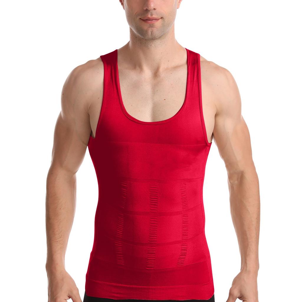 Мужская компрессионная рубашка для похудения, корректирующее белье, майка