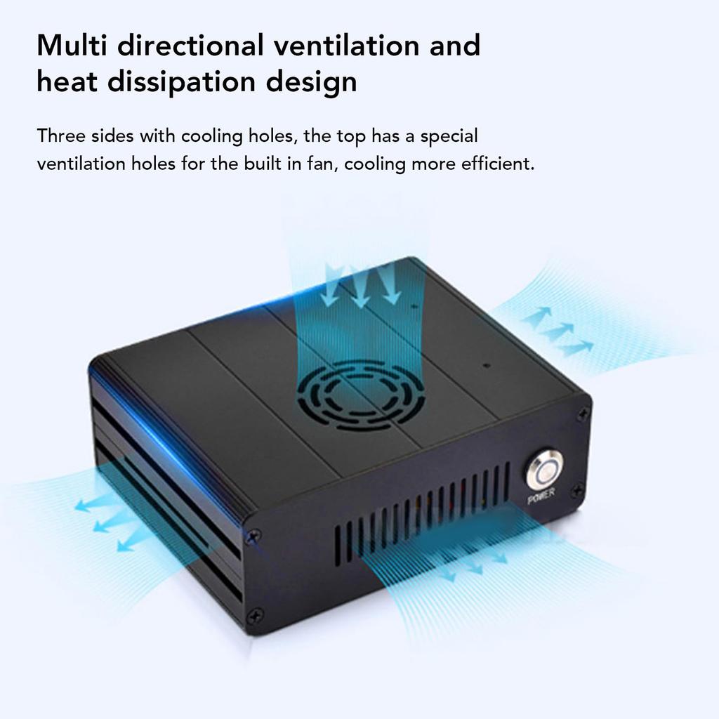 Корпус для мини-компьютера из алюминиевого сплава с держателем камеры для Jetson Orin для Jetson Orin NX с поддержкой поворота на 180 градусов,