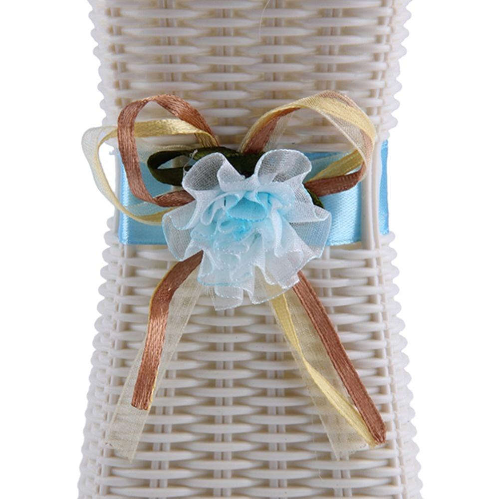 Многоразовая пластиковая ваза для цветов, украшение дома, нежная дизайнерская ваза (Цвет случайный)