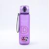 650ml KPop Demon Hunters Sports Water Bottle Boy Motivational Leak Proof Portable Reusable Cups Outdoor Travel Gym Jugs Gift