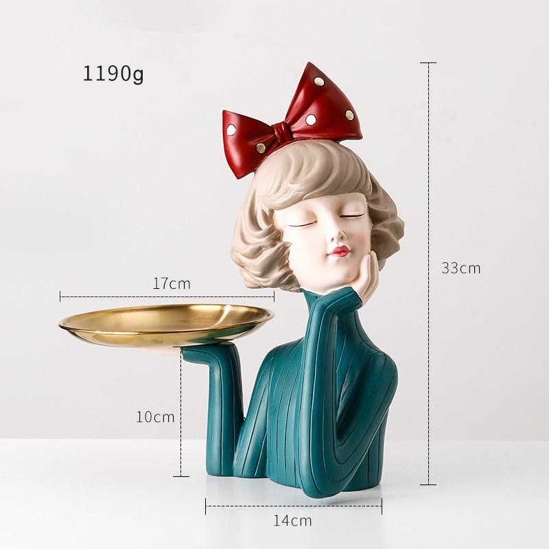Современная великолепная статуя из смолы для девочек, подарок, аксессуары для феи, модный стиль, скульптурные украшения, украшение для дома, настольные фигурки