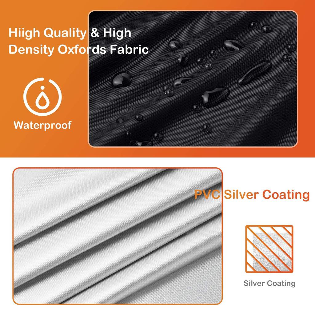 Fire Pit Cover Round Firepit Bowl 210D Fabric Waterproof Dustproof Bowl Covers