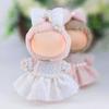Handmade Fabric Princess Style Lantern Sleeve Solid Color Rhinestone Doll Costume Lolita Doll Dress Fashion Style 4 Styles