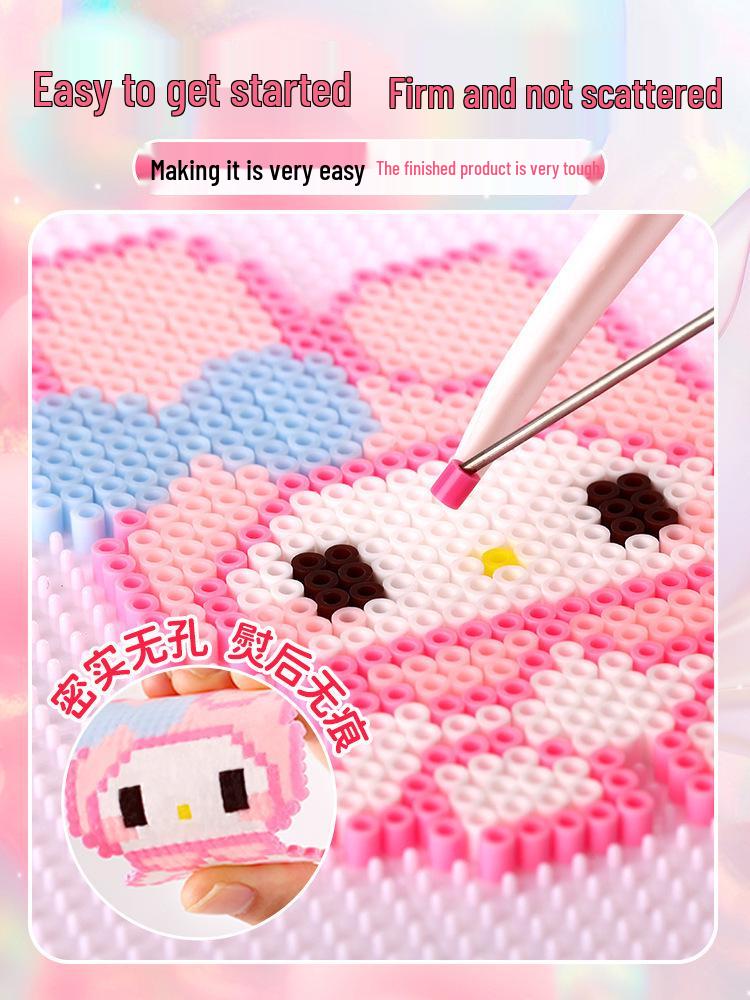 Набор запасных бусин Perler Черно-белый, 2,6 мм, полный набор для DIY-поделок и развивающих игрушек