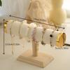 T-bar Jewelry Rack Holder Wooden Jewelry Storage Stand Fashion Bracelet Display Stand  Woman Girls