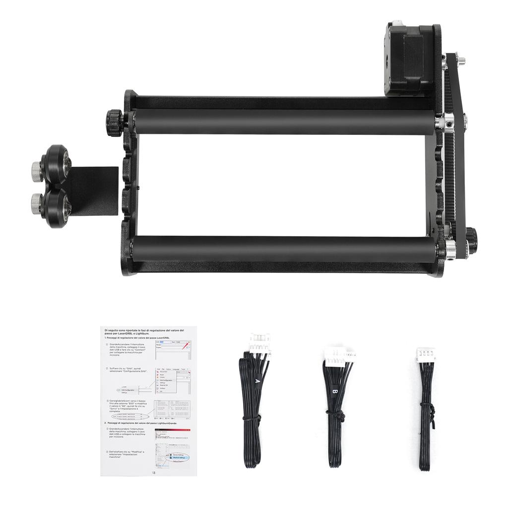 Roller Y Roller 360 degrees Rotating for 4-138mm Different Engraving Diameter 4 Gears Adjustments for Engraving Cylind