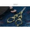 Gold-plated Embroidery Vintage Tailor Scissors Stainless Steel Mini Small Antique Pointed Mini Shears Clothing Cutting Tools