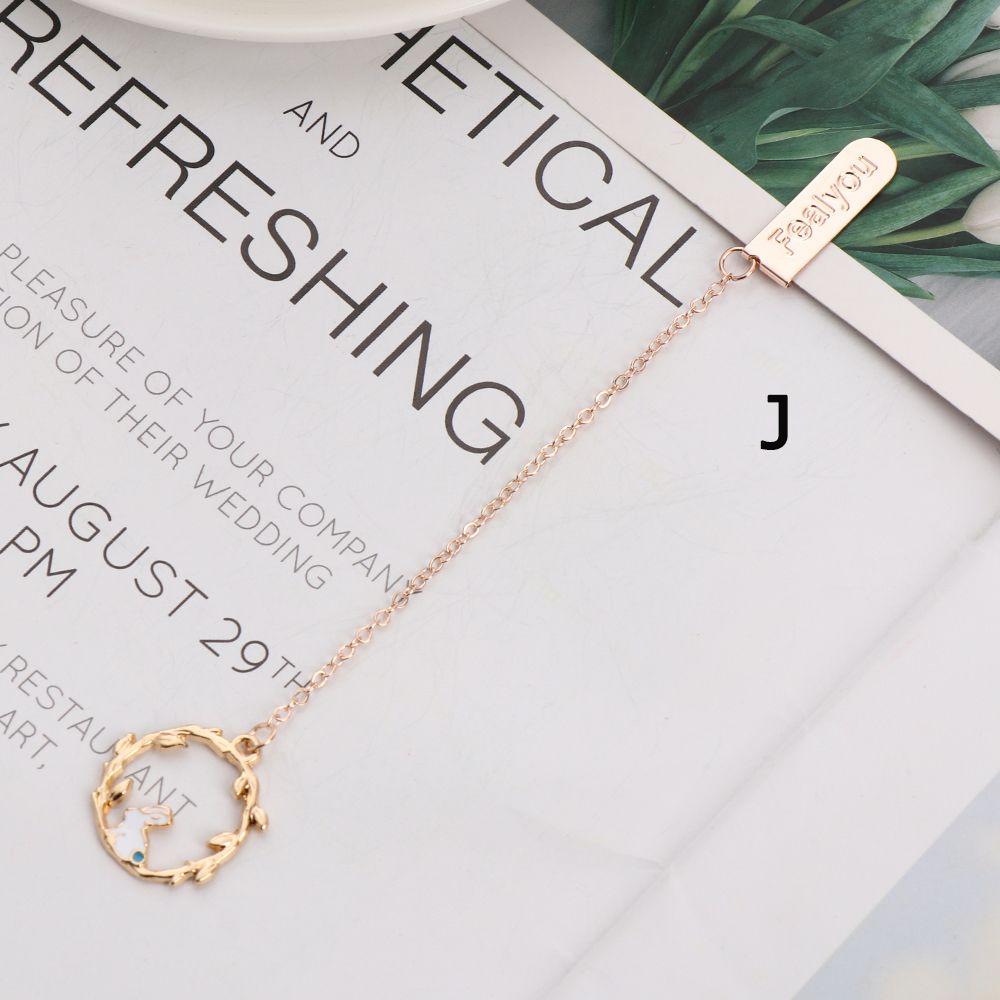 Creative Book Clip Cartoon Character Pagination Mark Bookmarks Peach Heart Pendant Metal