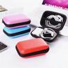 Портативный небольшой чехол для хранения на молнии, сумка-коробка для наушников, органайзер для кабеля