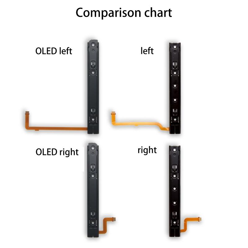 2 шт. Для консоли Switch OLED L R Слайдер влево-вправо Рельс-направляющая Для контроллера Switch Oled Трек-слайдер Ремонт