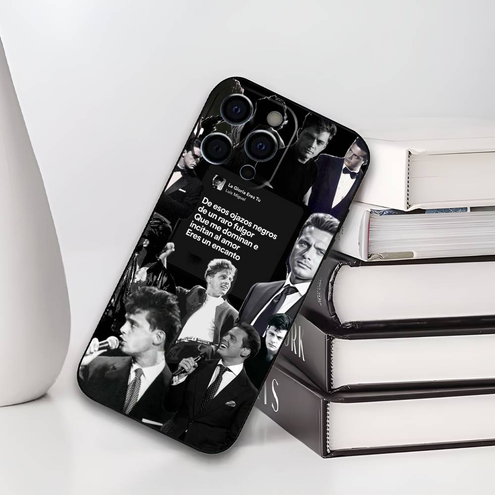 L-Luis M-Miguel Mexico Singer Phone Case For IPhone 17,16,15,14,13,12,11,Plus,Pro,Max,Plus,XS,soft case Black silicone
