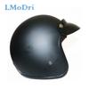 LMoDri мотоциклетный шлем из синтетической кожи Ретро Винтаж Cruiser Chopper Scooter Cafe Racer Мото шлем 3/4 с открытым лицом