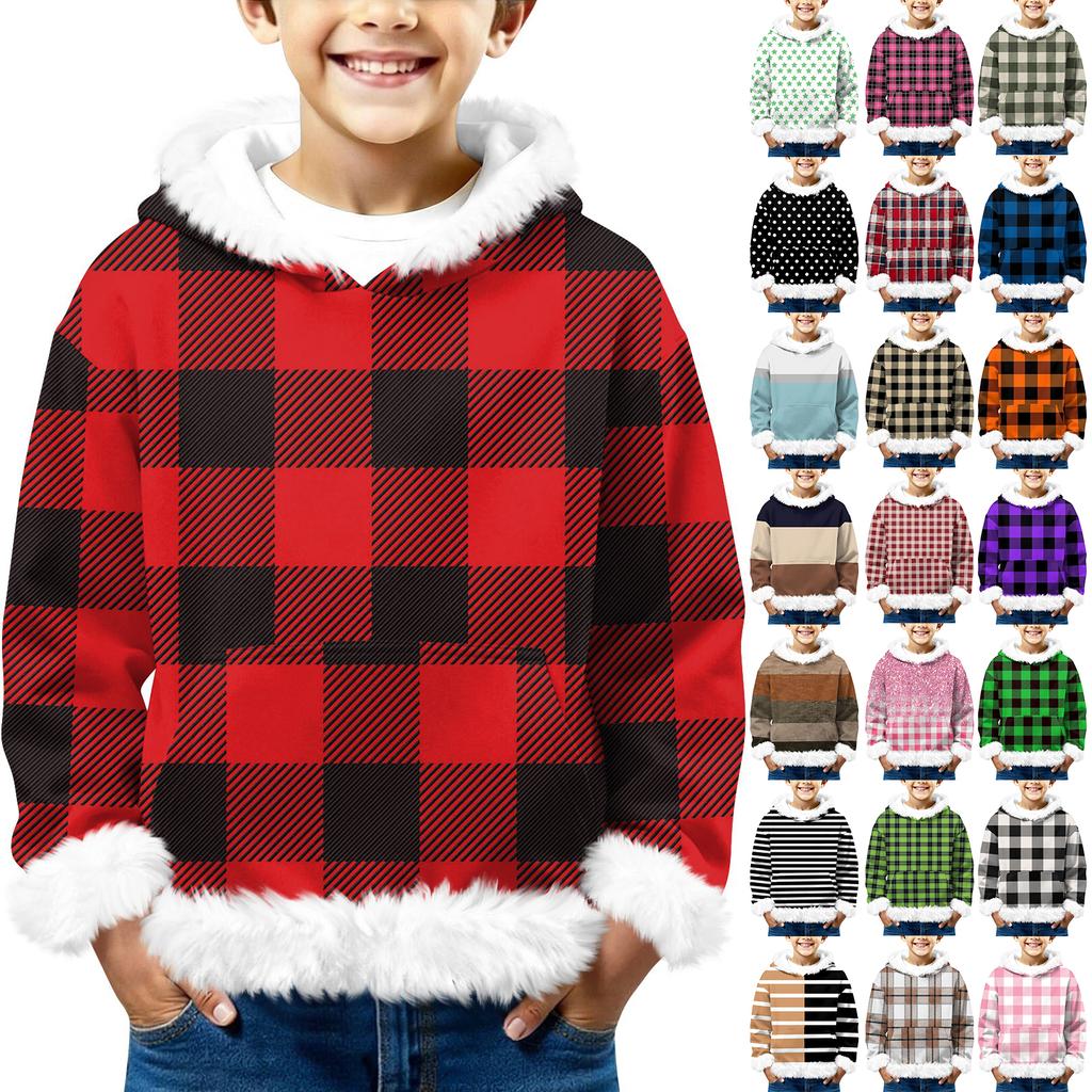 Children's Sweatshirt Girls Boys Long Sleeve Lightweight Casual Hoodie Loose Comfortable Sweatshirt