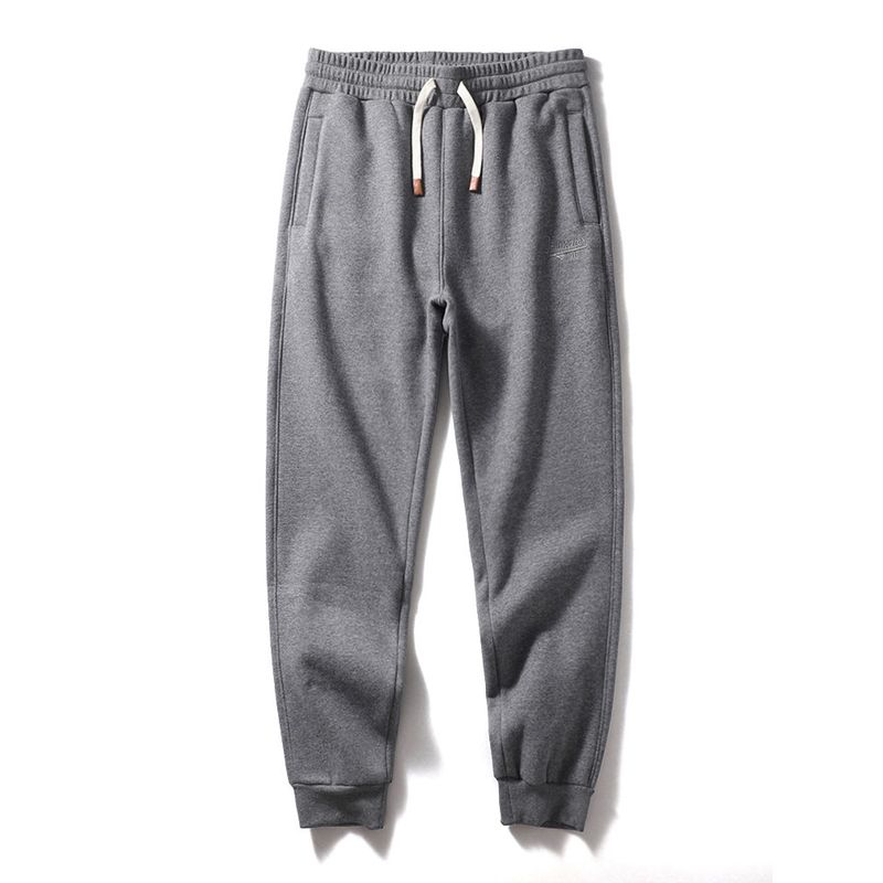 Sports Pants Men's Fall and Winter New Arrival Velvet Pants Thickened American Heavy Weight Embroider Sweatpants Export Men's Casual Pants