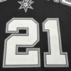Adidas X NBA Collaboration Spurs Duncan 21 Logo Comfortable Pullover Basketball Jersey Unisex Jersey Black 7912A-304-K9169